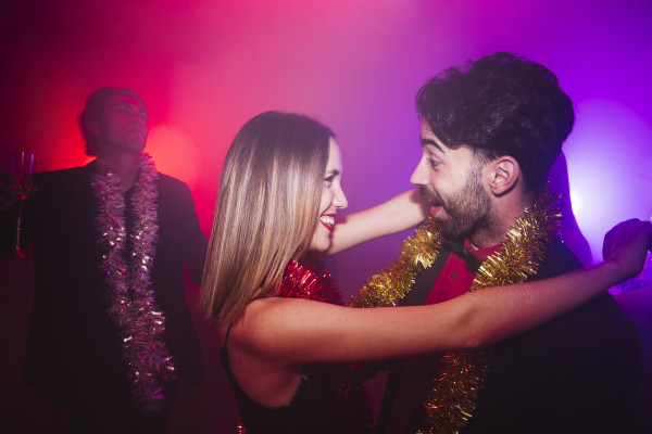 танцующая пара в клубе танцующая пара в клубе
